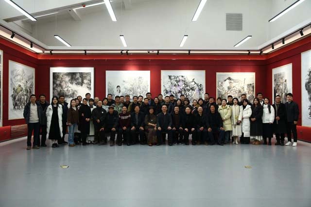 “心源·墨道”王万成工作室揭牌仪式暨中国画作品展在甘肃美术馆开幕